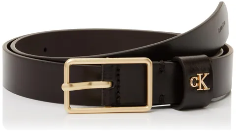 Calvin Klein Cinture da donna con fibbia quadrata Ck Loop 25 mm Lv04F7050G, marrone