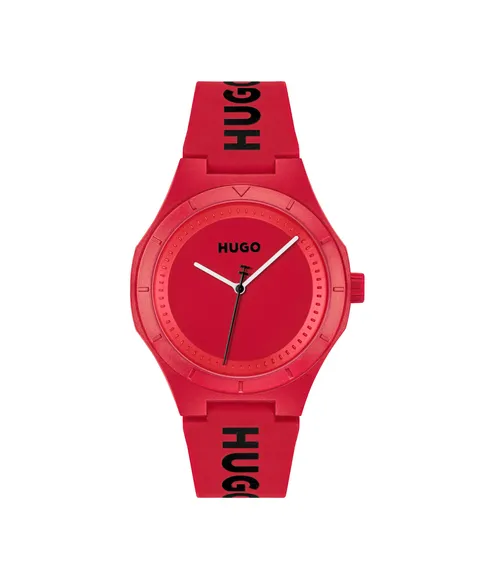 HUGO Orologio Analogico al Quarzo da Uomo Collezione #LIT FOR HIM con Cinturino in