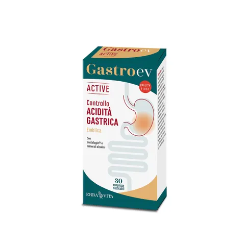 ERBA VITA Gastro Ev Active integratore alimentare utile per il controllo dell’acidità