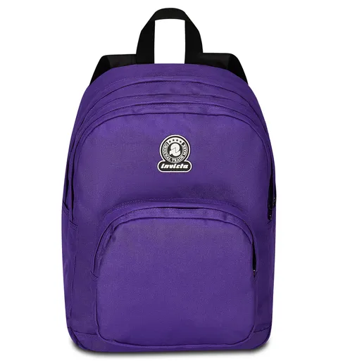 Invicta Zaino Doppio Scomparto Benin M Solid, Viola, Con Tasca Interna Attrezzata, Tasche