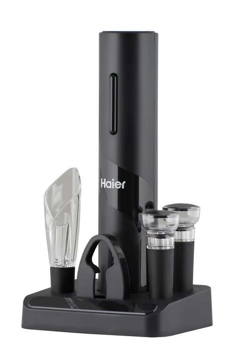 Haier HAWBKIT05 Set da Vino Elettrico a Batterie, Include Aeratore e Salvagocce a