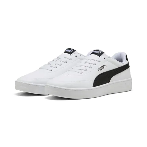 Puma Court Classic Clean - Scarpe da Ginnastica Unisex, Puma White-Puma Black