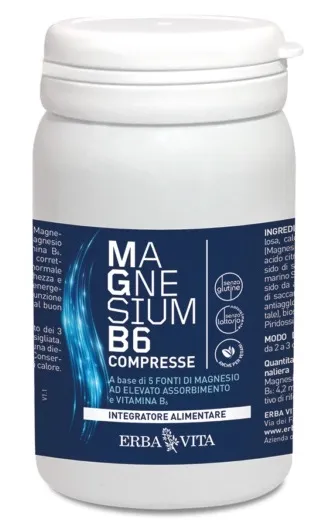 Erba Vita Integratore Alimentare Magnesium B6-60 Capsule