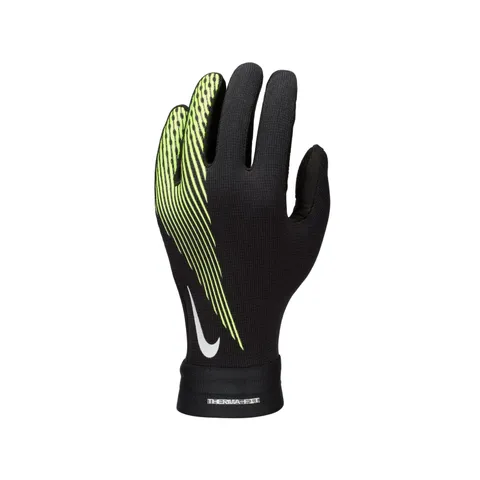 Nike Academy ThermaFit Ho24 Guanti da calcio per bambini Black/Black/Volt M