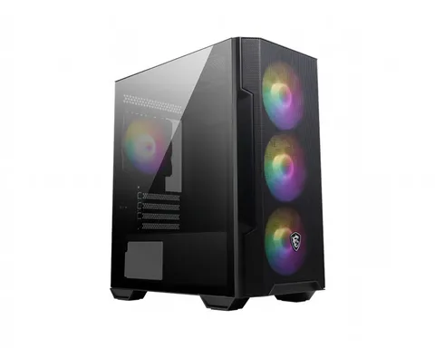 MSI MAG Forge M100R Mini-Tower PC Case - Vetro temperato, Micro-ATX Mini-ITX, pannello