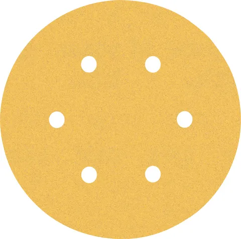 Bosch Professional 5x Carte Abrasive Expert C470 con 6 Fori per Legno Duro, Vernice su