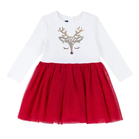 Chicco Vestiti - Natale Bambina e Ragazza, Rosso (1), 2 Anni, Designed in Italy