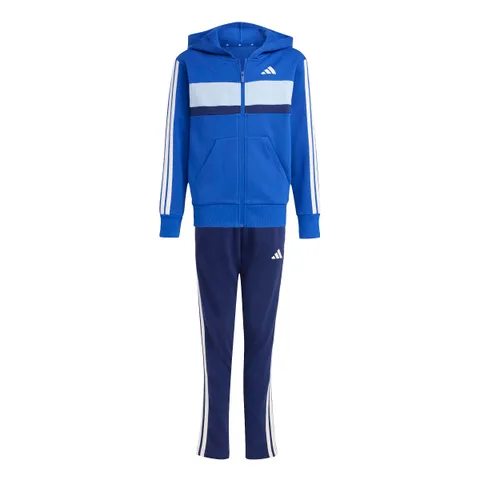 adidas Unisex - Bambini Seasonal Essentials Tiberio 3 Stripes Fleece Tracksuit, team