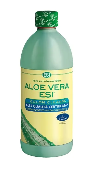 ESI - Aloe Vera Succo Colon Cleanse, Integratore Alimentare con Liquirizia e Fos