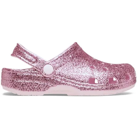 Crocs Classic Chunky Glitter Clog K, Pink Milk, 13 UK Bambino, Latte Rosa, 30/31 EU