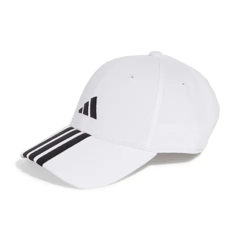 adidas Unisex - Adulto Bball 3S New Logo Hat, White/Black, M-L