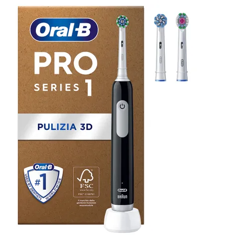 Oral-B Pro Series 1 Nero - Spazzolino ricaricabile