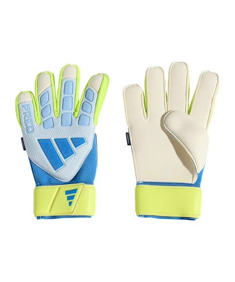 adidas Mixte Predator Goalkeeper Glove Match Fingersave, Crystal Sky/Ray Blue/Solar