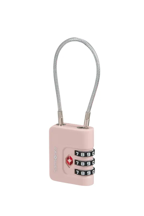 Samsonite TA Revolution - Lucchetto a cavo TSA con combinazione a 3 cifre, lucchetto per