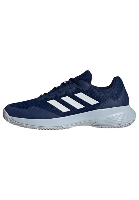 Adidas Gamecourt 2.0 Tennis Shoes, Scarpe da Tennis Uomo, Dark Blue Cloud White Halo