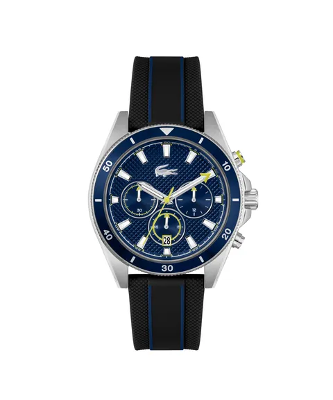 Lacoste Orologio con Cronografo al Quarzo da Uomo Collezione Mainsail con Cinturino in