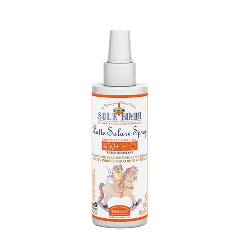 Helan, Sole Bimbi - Crema Solare 50+ Bambini e Neonati Spray Protezione Solare 50+ SPF