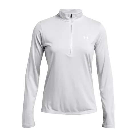 Under Armour Donna Tech 1/2 Zip- Twist, Maglia Donna Manica Lunga, Felpa donna con Zip, Comoda Maglia Palestra