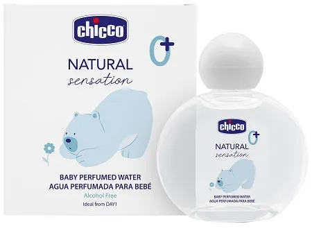 Chicco Natural Sensation Acqua di Colonia Fresca e Delicata, Senza Alcol, Rispetta la