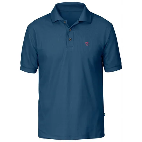 Fjällräven Crowley Pique, Polo, Uomo, Blu (Uncle Blue), M