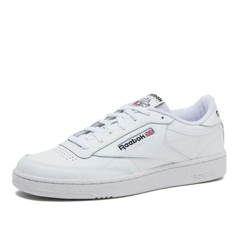 Reebok Club C 85, Sneaker Unisex - Adulto, Bianco Intense White Green, 46 EU