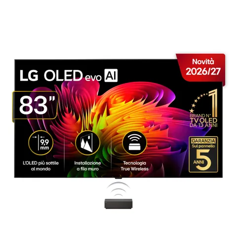 LG Wallpaper W6 OLED evo AI TV 83 pollici Smart TV 4K 2026 - OLED83W69LA