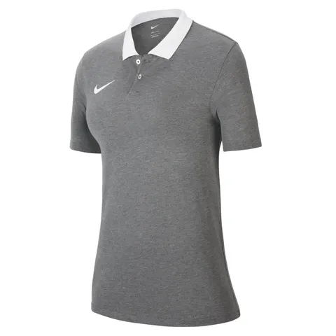 Nike Womens Polo W Nk DF Park20 Polo SS, Charcoal Heathr/Htr/White/White, CW6965-071, XL