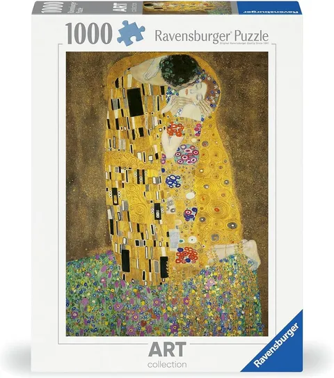 Ravensburger Puzzle 1000 pezzi Art Collection, Klimt: Il Bacio - Puzzle Adulti +14 anni