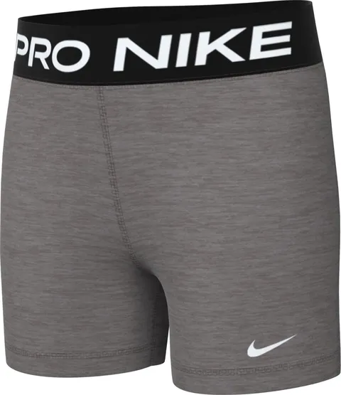 Nike Girl's Pantaloni Sportivi G NP DF 3In Short, Carbon Heather/White, DA1033-091, M