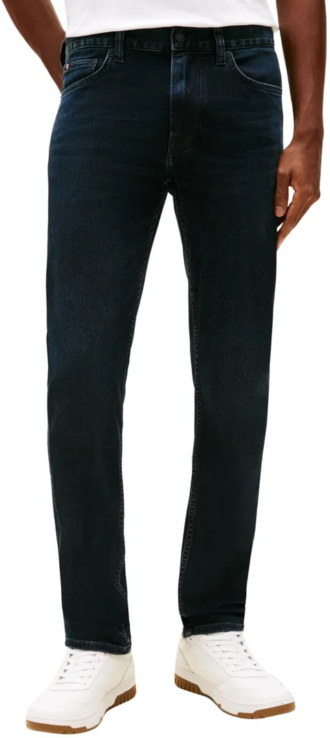 Tommy Hilfiger Straight Denton Jeans Washes, Pantaloni, Uomo, Denim (Blue Black), 38W