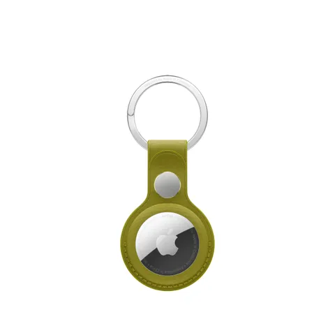 Apple Portachiavi AirTag in tessuto FineWoven - Verde chartreuse ​​​​​​​