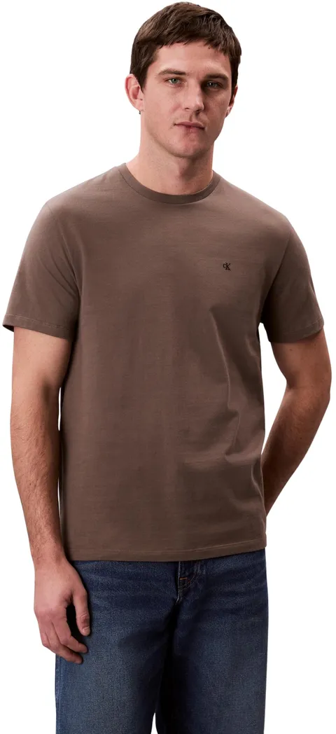 Calvin Klein SS Smooth CTTN Solid Crewnk Tee Lv040Hm265, Magliette Uomo, Grey (Morel), XS