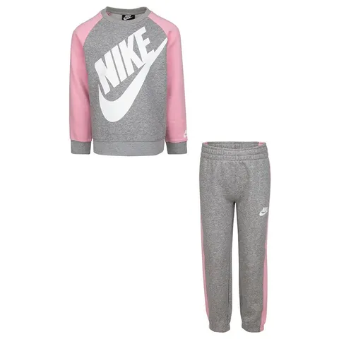 Nike Oversized Futura Crew Tuta per bimbi Dk Grey Heather 24 mesi
