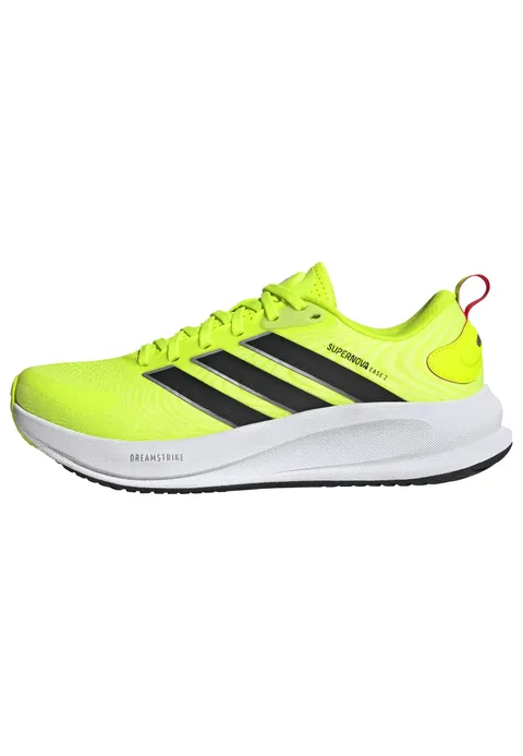 adidas Uomo Supernova Ease 2 Running Shoes, Lucid Lemon/Core Black/Lucid Red, 41 1/3 EU