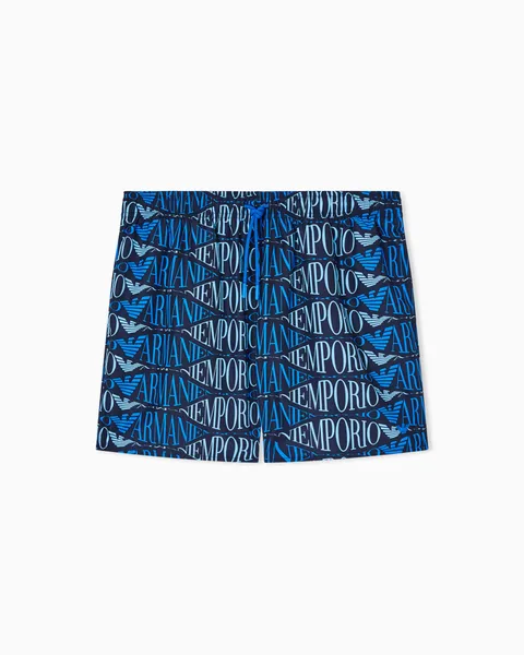 Emporio Armani Boxer Uomo Macrologo Blu M