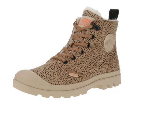 Palladium Pampa Hi Zip Wool, Stivali alla Moda Donna, Dear Brown Safari, 35 EU