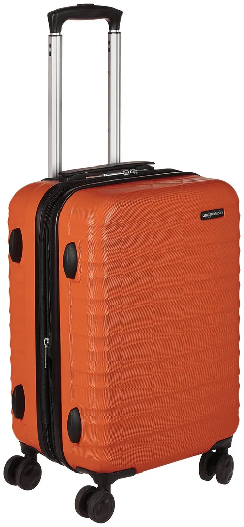 Amazon Basics Valigia Rigida Piccola - Bagaglio a Mano Espandibile ABS con 4 Ruote Doppie