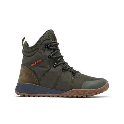Columbia Fairbanks Omni-Heat, Stivali da Neve Uomo, Deep Olive/Desert Sun , 40 EU