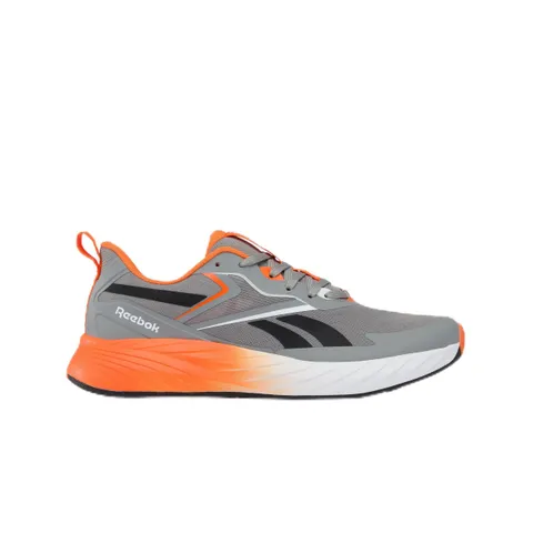 Reebok Uomo Verse Sneaker, Grigio/Nero/Atomic Tangerine, 40 EU