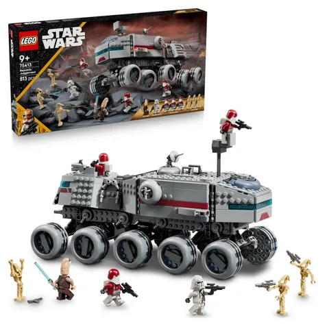LEGO Star Wars 75413 Republic Juggernaut - Camion Giocattolo da Costruire con 3 Figure di