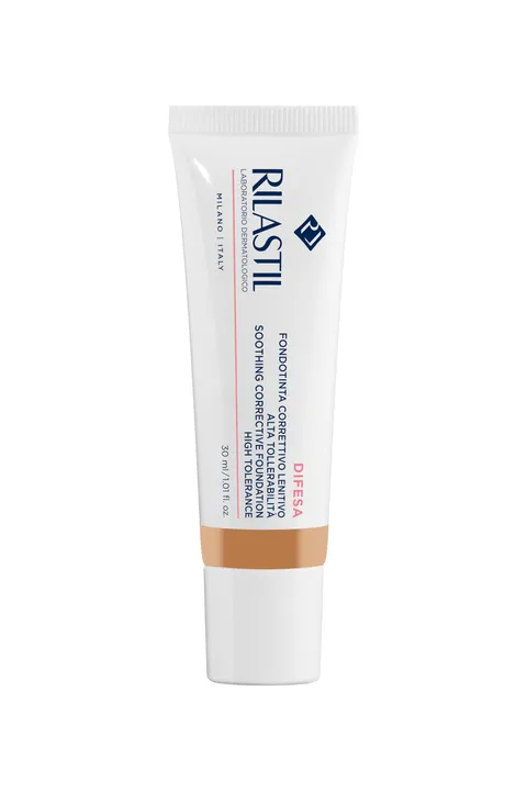 Rilastil Difesa Make Up, Fondotinta Correttivo Lenitivo ad azione anti-rossore. Tonalità