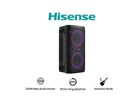 Hisense Party Storm, l'altoparlante Bluetooth con una potenza da 300W, woofer