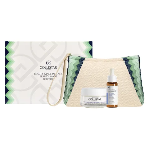 Collistar Cofanetto Regalo Donna Attivi Puri Collagene, Crema Viso 50ml + Siero Glicogeno