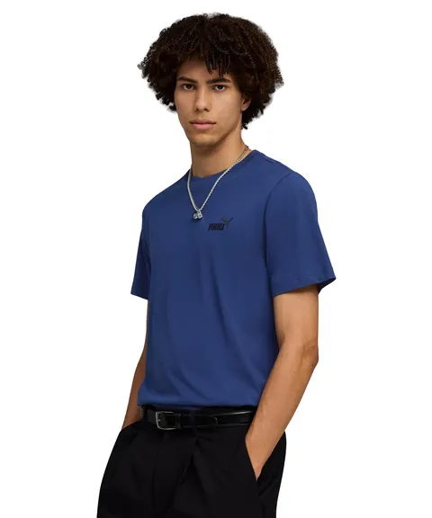 PUMA T-Shirt Essentials con Logo Piccolo N. 1 da Uomo 3XL, Blue Jewel