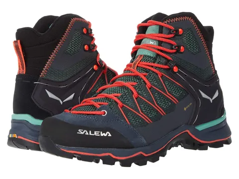 Salewa Ws Mtn Trainer Lite Mid Gtx, Scarponi da trekking e da escursionismo Donna, Blu