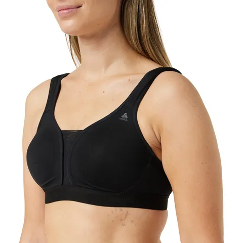 Odlo Reggiseno Sportivo Donna Fitness - Sostegno Alto Imbottito con F-Dry, Mesh &