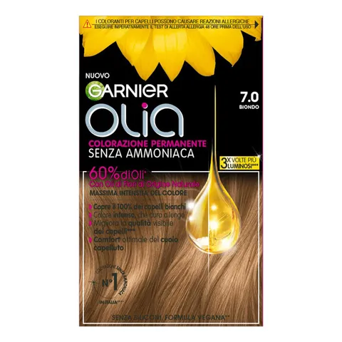 Garnier Olia Tinta Capelli, Colorazione Permanente Senza Ammoniaca, Copre il 100% dei