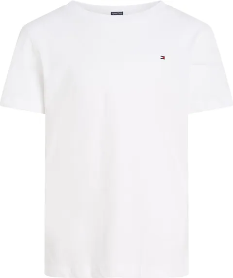 Tommy Hilfiger Bambino T-Shirt Maniche Corte Scollo Rotondo, Bianco (Bright White), 9 Mesi