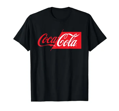 Coca-Cola Logo Mezzo Rosso Mezzo Bianco