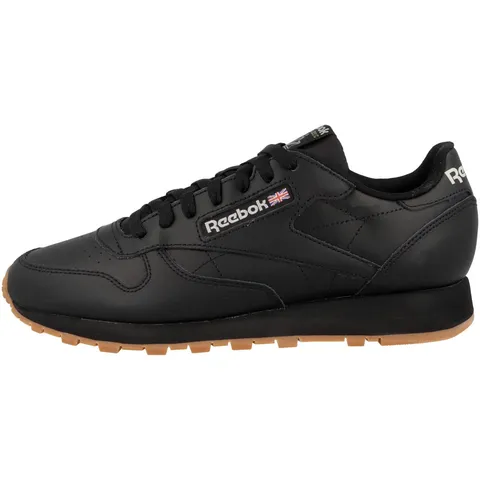 Reebok Classic Leather, Scarpe da ginnastica Unisex - Adulto, Cblack/PUGRY5/RBKG03, 44 EU